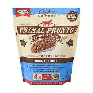 Primal Pet Foods Primal Pronto Raw Duck Frozen Dog Food - 4 lb. bag