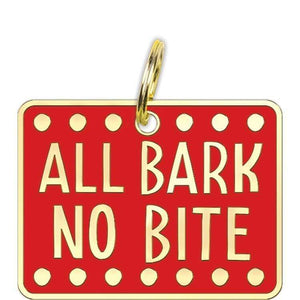 Primitives by Kathy All Bark No Bite Dog Collar Charm