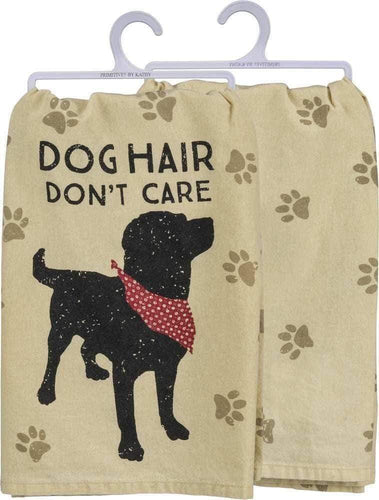 Primitives by Kathy Dog Hair Don’t Care - Dish Towel