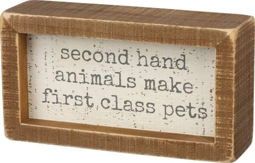 Primitives by Kathy Second Hand Animals - Box Sign