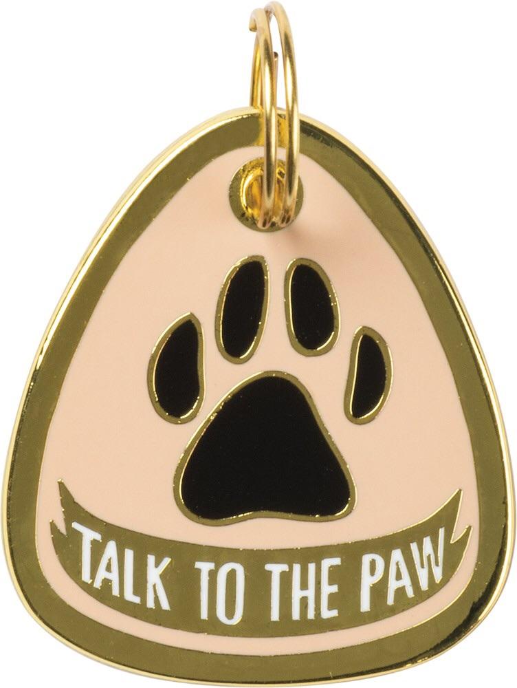 Primitives by Kathy Talk to the Paw Dog Collar Charm