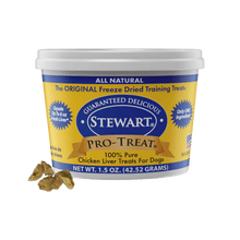 Load image into Gallery viewer, Stewart Stewart Pro-Treat 100% Pure Chicken Liver Dog Treats 1.5 oz.