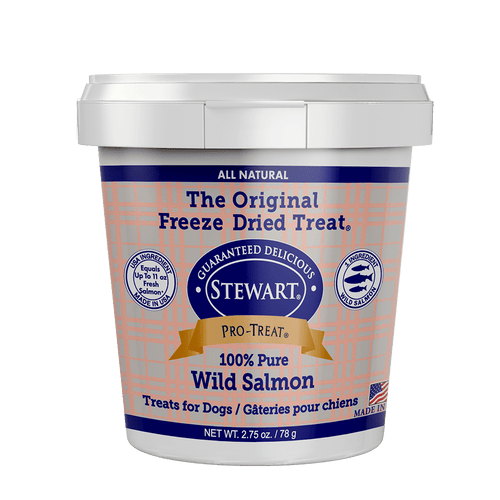 Stewart Stewart Pro-Treat 100% Pure Wild Salmon Dog Treats - 2.75 oz. tub