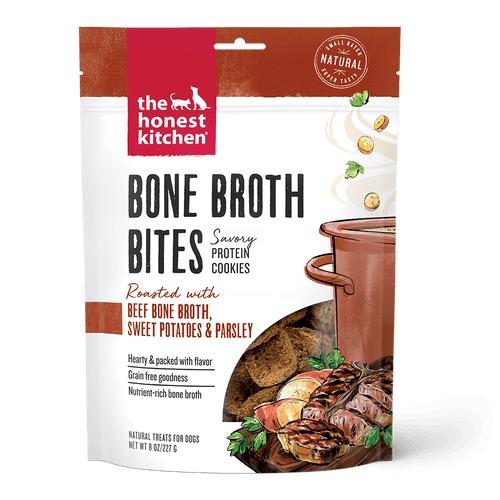 The Honest Kitchen The Honest Kitchen Bone Broth Bites Beef Bone Broth, Sweet Potatoes & Parsley Dog Treats - 8 oz. bag
