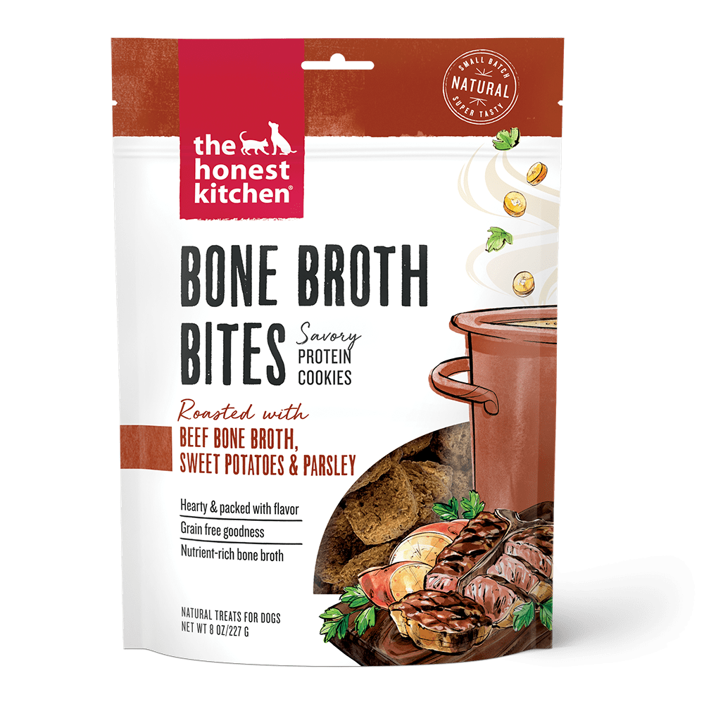 The Honest Kitchen The Honest Kitchen Bone Broth Bites Beef Bone Broth, Sweet Potatoes & Parsley Dog Treats - 8 oz. bag