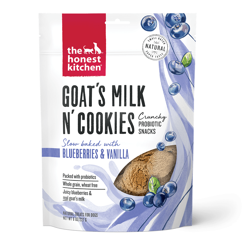 The Honest Kitchen The Honest Kitchen Goat’s Milk N’ Cookies Slow Baked with Blueberries & Vanilla Recipe Dog Treats - 8 oz. bag