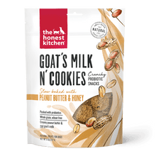 Load image into Gallery viewer, The Honest Kitchen The Honest Kitchen Goat’s Milk N’ Cookies Slow Baked with Peanut Butter &amp; Honey Recipe Dog Treats - 8 oz. bag