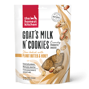 The Honest Kitchen The Honest Kitchen Goat’s Milk N’ Cookies Slow Baked with Peanut Butter & Honey Recipe Dog Treats - 8 oz. bag
