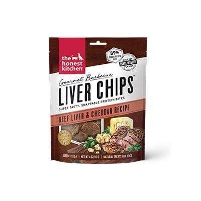 The Honest Kitchen The Honest Kitchen Gourmet Barbecue Liver Chips Beef Liver & Cheddar Recipe Dog Treats - 4 oz. bag