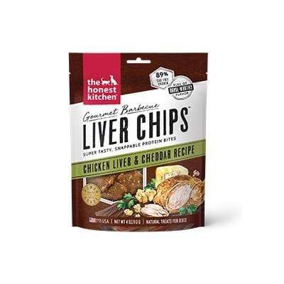 The Honest Kitchen The Honest Kitchen Gourmet Barbecue Liver Chips Chicken Liver & Cheddar Recipe Dog Treats - 4 oz. bag