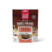 Load image into Gallery viewer, The Honest Kitchen The Honest Kitchen Jerky Harvest Mini Bars Beef Recipe with Carrots &amp; Apples Dog Treats - 4 oz. bag