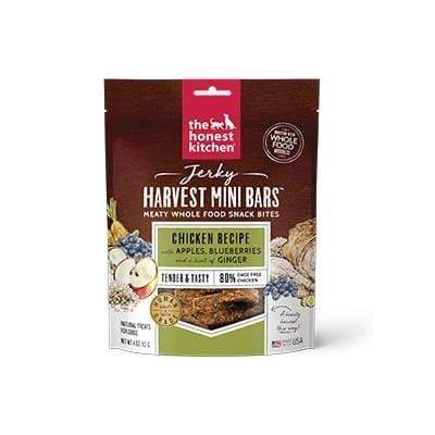 The Honest Kitchen The Honest Kitchen Jerky Harvest Mini Bars Chicken Recipe with Apples & Blueberries Dog Treats - 4 oz. bag