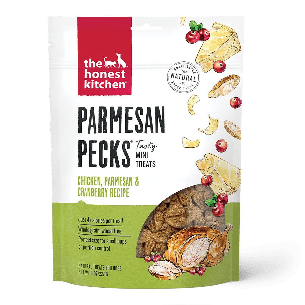 The Honest Kitchen The Honest Kitchen Parmesan Pecks Chicken, Parmesan & Cranberry Recipe Dog Treats - 8 oz. bag