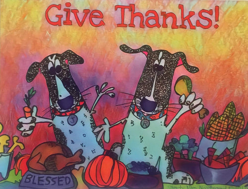 Van’s Dogs Van’s Dogs Thanksgiving Postcards 1 card