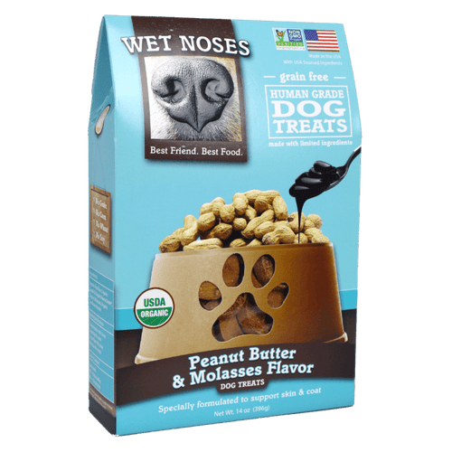 Wet Noses Wet Noses Grain Free Peanut Butter & Molasses Treats - 14 oz.