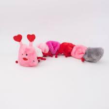 Zippy Paws Zippy Paws Valentine’s Day Caterpillar Dog Toy