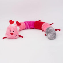 Load image into Gallery viewer, Zippy Paws Zippy Paws Valentine’s Day Caterpillar Dog Toy Deluxe (6 Blaster Squeakers)