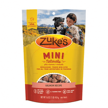 Load image into Gallery viewer, Zuke’s Zuke’s Mini Naturals Salmon Recipe Dog Treats 16 oz.
